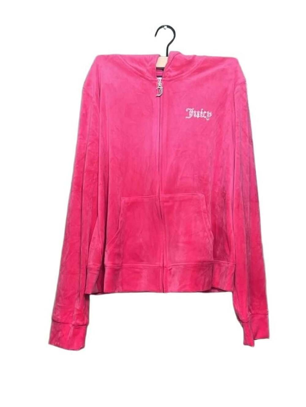 Juicy Couture Velour 2 Piece Set Size XXL Pink Rhinestone Logo